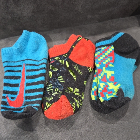 Nike Other - Nike Vibrant Athletic Socks - Blue, Red, Black